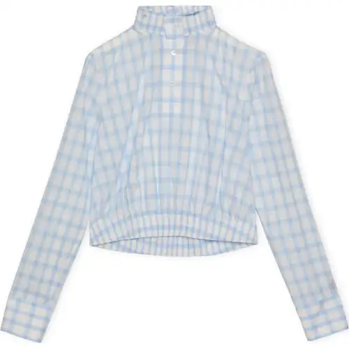 LOEWE Shirts Women's Blue Turtleneck Moderate Other