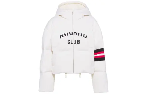 MIU MIU FW22 Down Jacket Winter Women's White