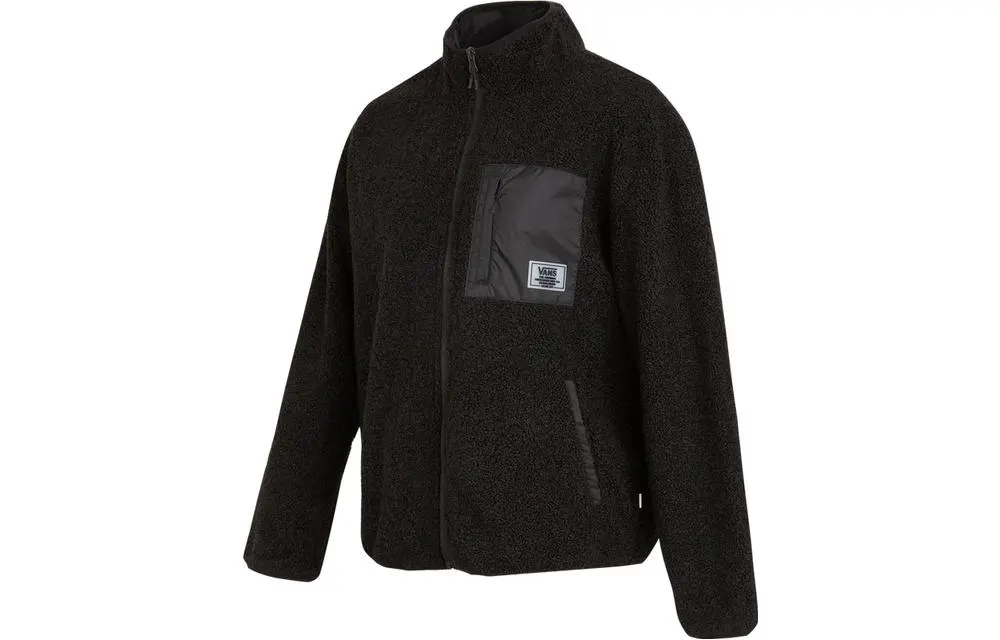Vans Jackets Women's Black Stand Collar Moderate Straight Fit