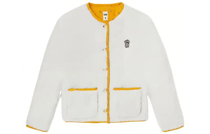 Vans Jackets Women's White V Neck Thickened Other