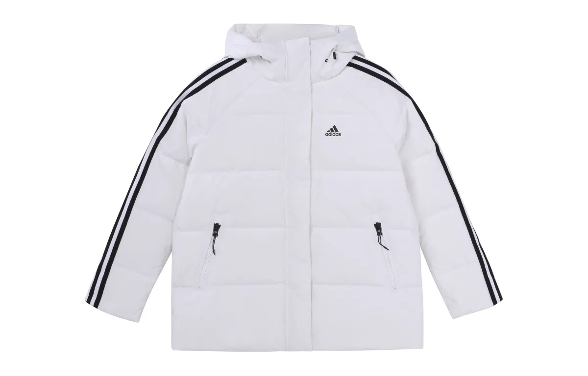 Adidas 3 Stripes Down Jacket Winter Women's White