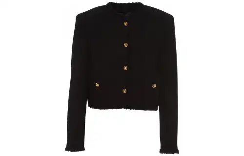 MIU MIU Jackets Women's Black Crew Neck Moderate Other