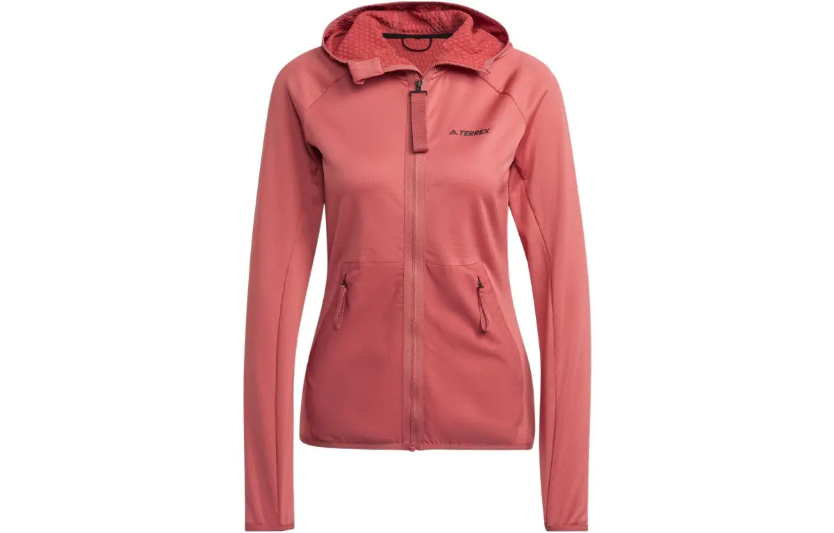 Adidas Jackets Women's Red Hooded Moderate Other
