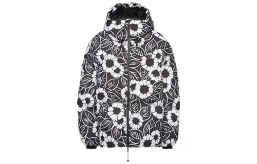 PRADA Down Jackets Women's Black Hooded Moderate Other