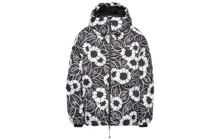 PRADA Down Jackets Women's Black Hooded Moderate Other
