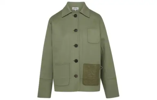LOEWE Jackets Women's Green Lapel Moderate