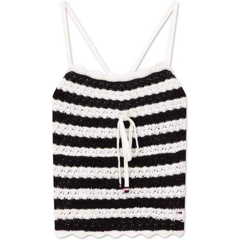 Tommy Hilfiger Camisole Women's Black White Stripes