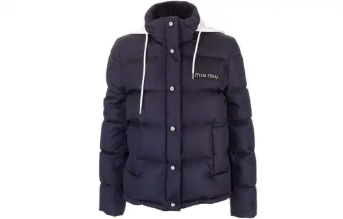 MIU MIU Casual Down Jacket Women's Blue