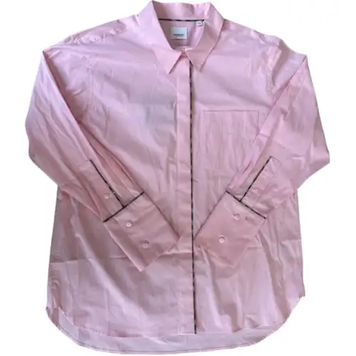 Burberry Shirts Women's Pink Lapel Moderate