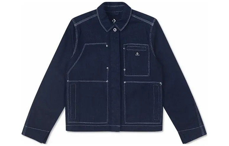 Converse Indigo Chore Jackets & Coats Women's Dark Blue