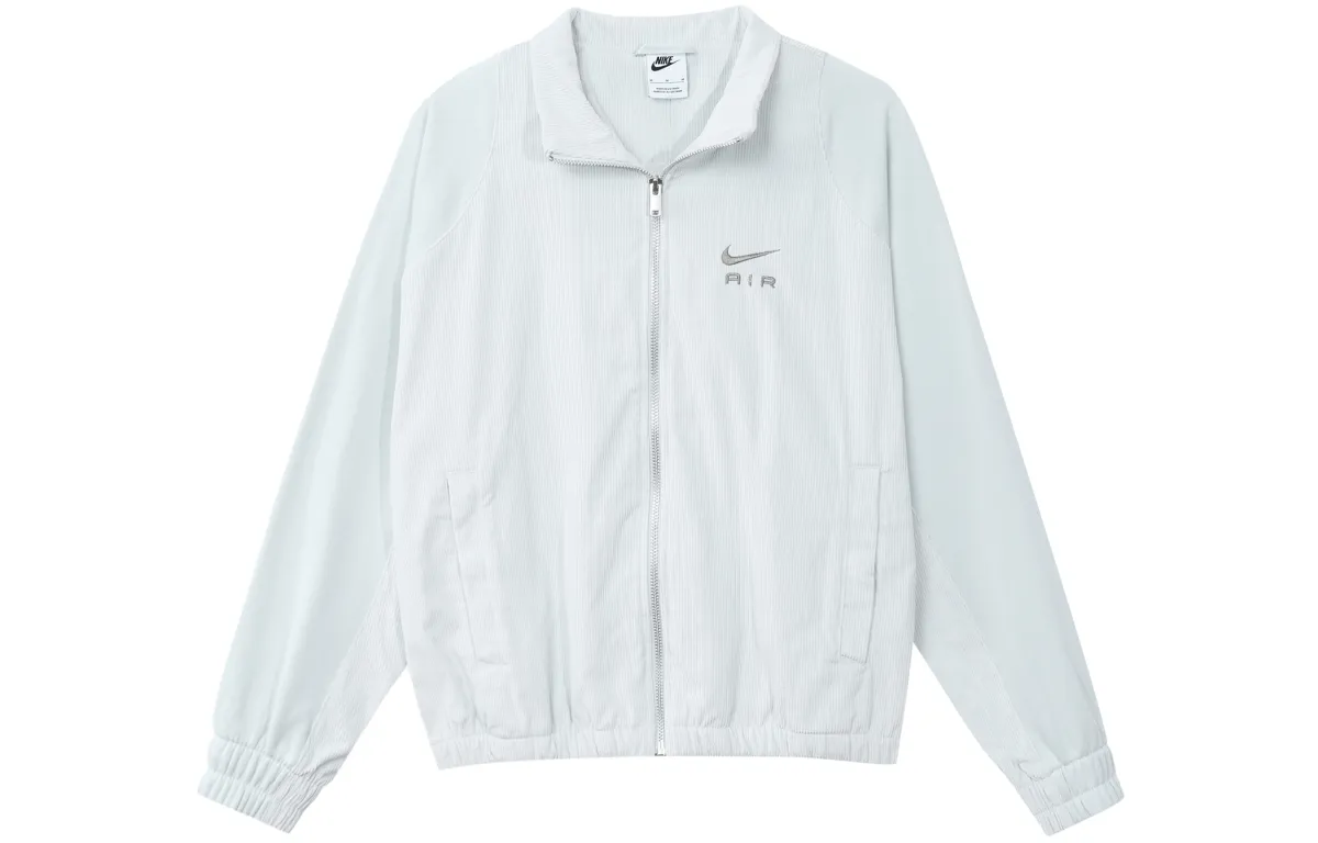Nike Air Jackets Women's Gray Stand Collar Moderate