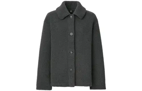 UNIQLO Jackets Women's Gray Lapel Moderate Other