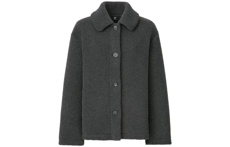 UNIQLO Jackets Women's Gray Lapel Moderate Other