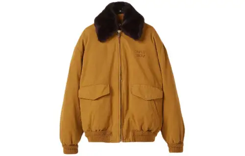 MIU MIU Down Jacket Women's Ochre