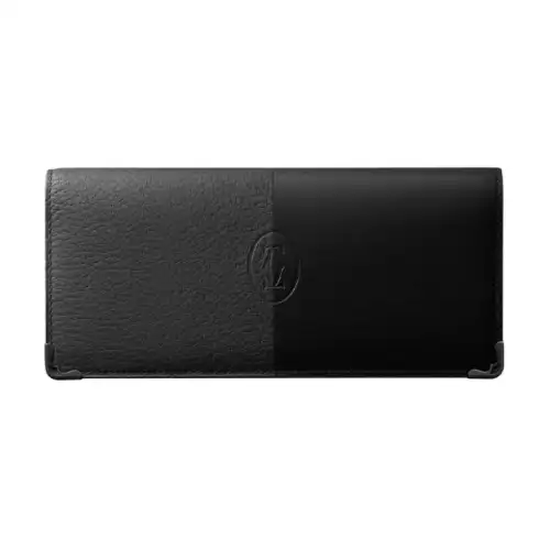 CARTIER Polished And Grain Calfskin Wallet, Card Holder, Wallet Men's Black