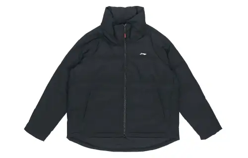 Li Ning Down Jackets Women's New Standard Black Stand Collar Moderate Other