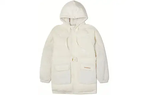 Converse Down Jackets Women's Beige Yellow Hooded Moderate Other