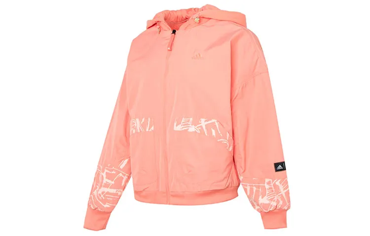 Adidas CNY Jackets Women's Pink Hooded (Non-detachable) Moderate
