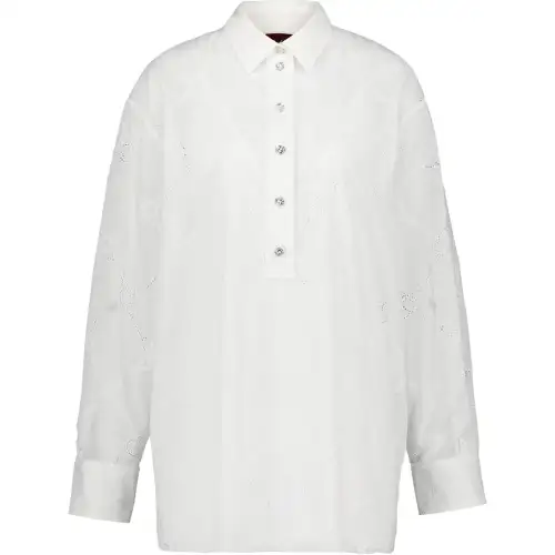 GUCCI Embroidered Cotton Shirt