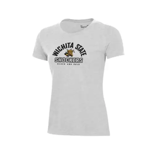 Under Armour Performance CottonCollegiate Regular T Shirt Women's White Gray