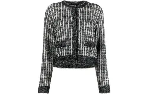 Karl Lagerfeld Bouclé Knitted Cardigan