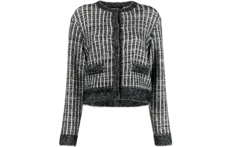 Karl Lagerfeld Bouclé Knitted Cardigan