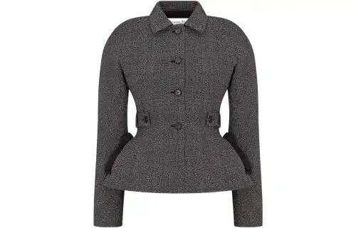DIOR Jackets Women's Dark Gray Lapel Moderate Other