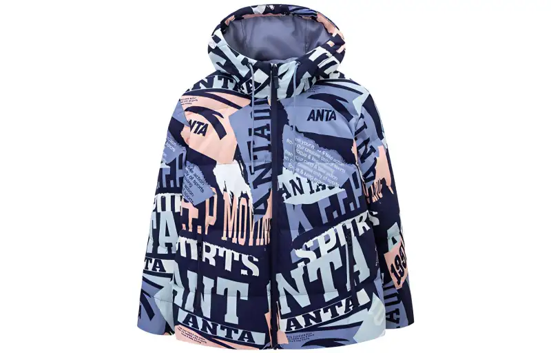 Anta Down Jacket Winter Women's Oriole Song And Blue