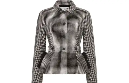 DIOR Quarterly New Products Jackets Women's Gray Lapel Moderate Straight Fit