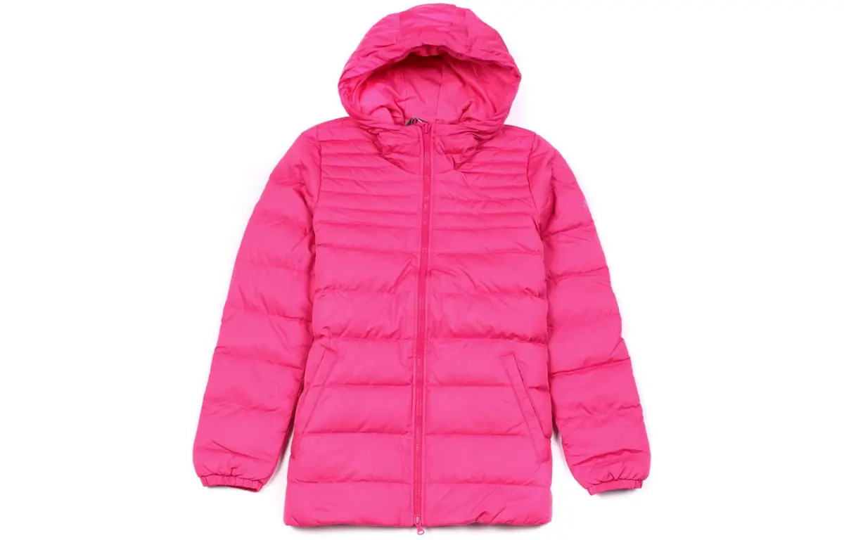 Adidas Down Jackets Women's Red Hooded Moderate Straight Fit