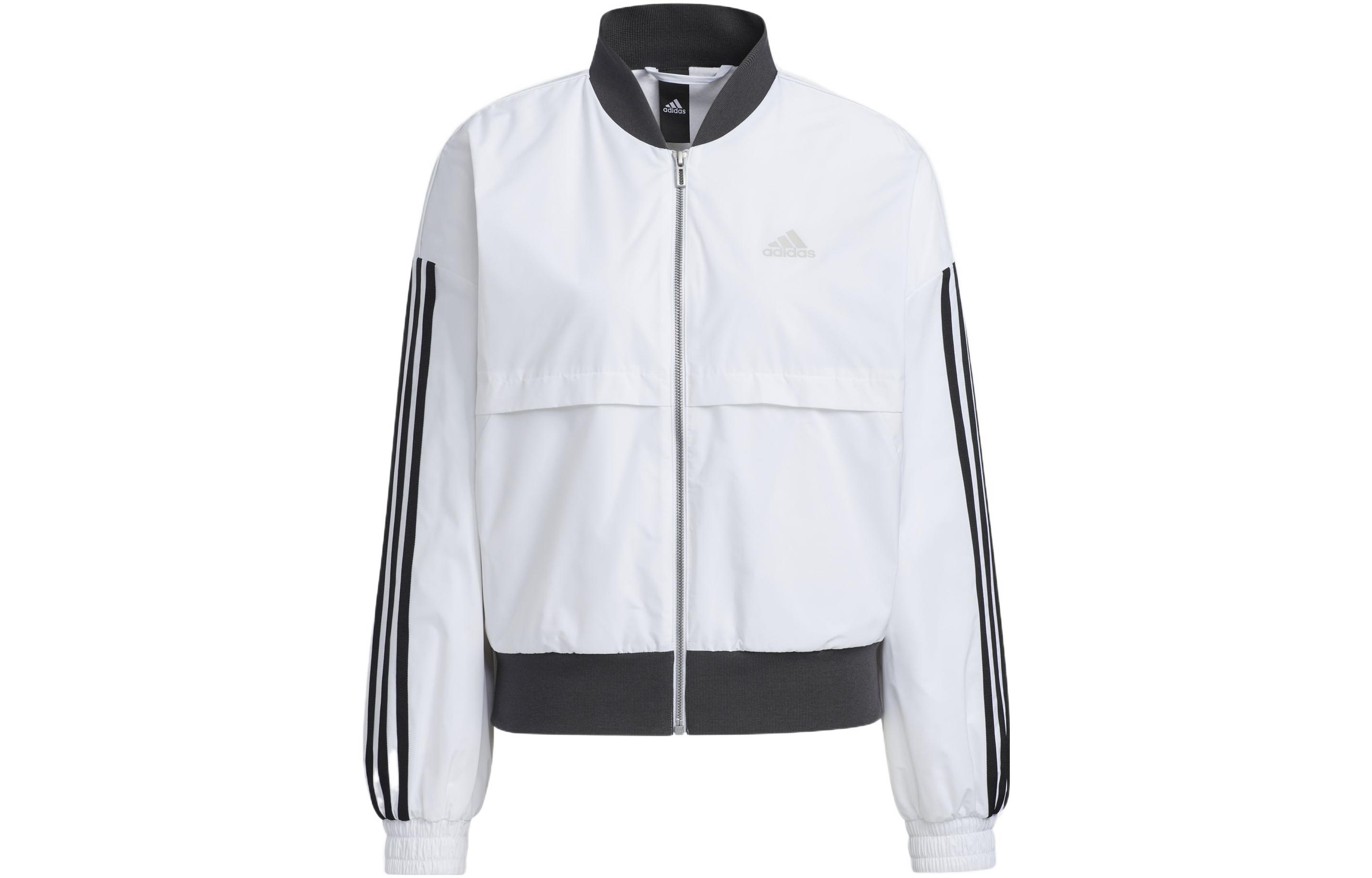 Женская куртка adidas Stripe Jacket (белая)