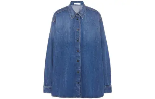 THE ROW Shirts Women's Blue Lapel Moderate Other