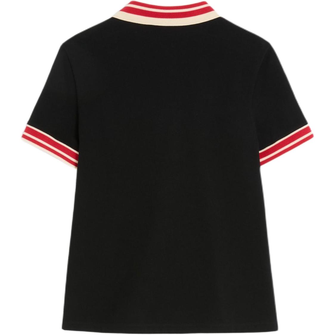 Мужская футболка Valentino Vlogo SS25 Polo (черная) — фото 2