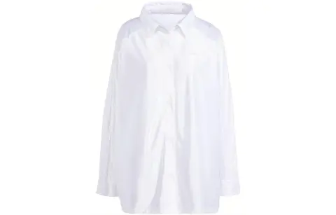 Adidas Originals Satin Oversized Satin Shirt Women's White