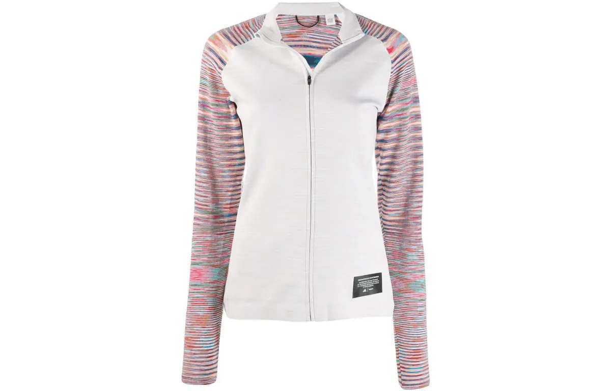 Adidas X MISSONI Jackets Women's Gray Stand Collar Moderate Other