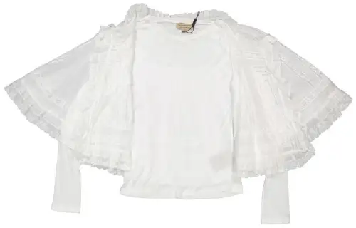 Burberry Shirts Women's White Crew Neck Moderate Shirt