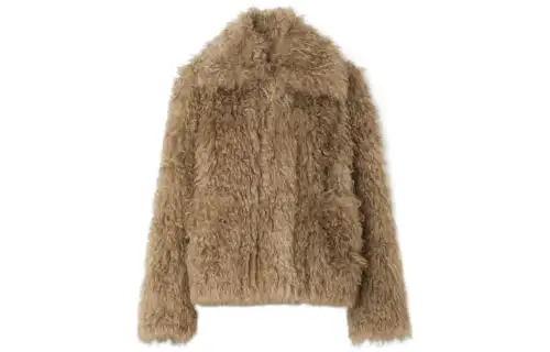 Burberry mohair-blend oversized jacket