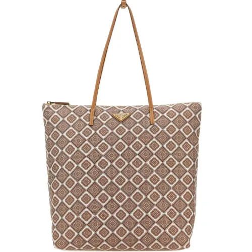 PRADA Recycled Nylon Shoulder Bag Women's Brown