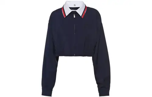 MIU MIU Jackets Women's Blue Lapel Moderate Other