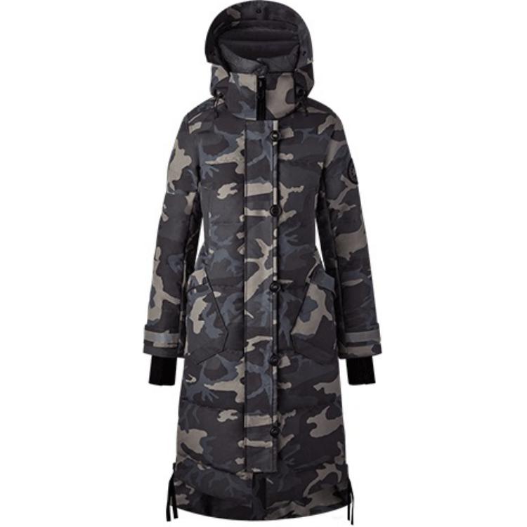 Женский пуховик Canada Goose (серо-зеленый)