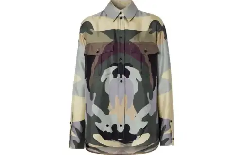 Burberry Shirts Women's Camouflage Square Collar Moderate Other