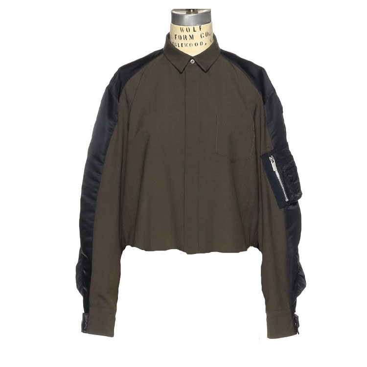 Женская рубашка Sacai Barneys New York 20 (серая)