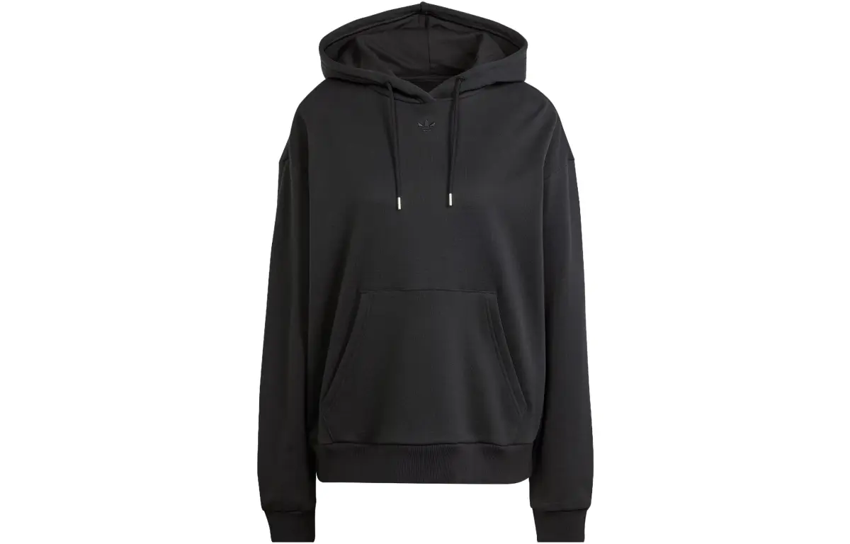 Adidas Originals Embellished Oversized Hoodie Sweatshirt Women's Black