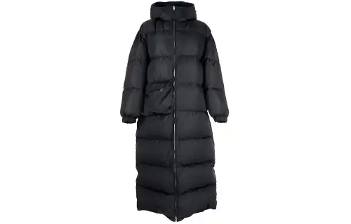PRADA Down Jackets Women's Black Hooded Moderate Other