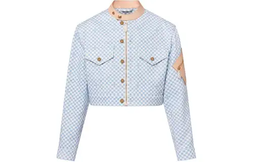 LOUIS VUITTON Double Fastening Damier Denim Jacket