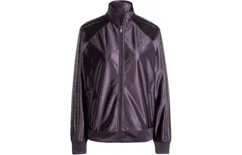 Adidas Originals Embellished 3 Stripes Track Top Jackets & Coats Women's Aurora Black