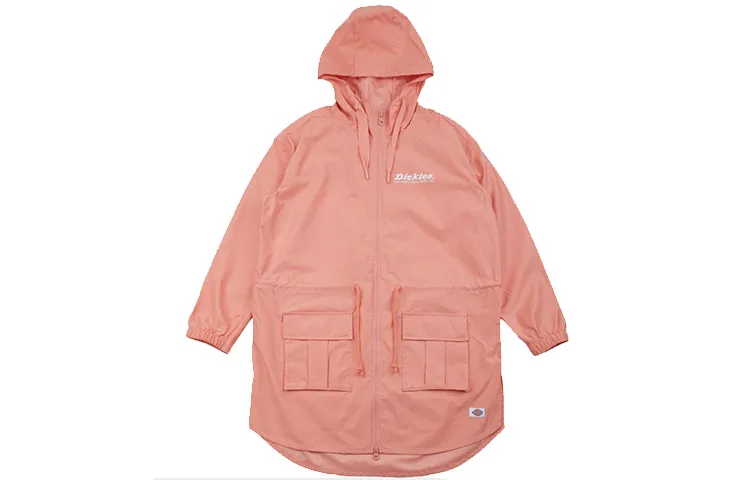 Dickies Jackets Women's Pink Hooded (Non-detachable) Moderate Straight Fit