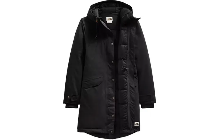 THE NORTH FACE Down Jackets Women's Black Hooded Moderate Other