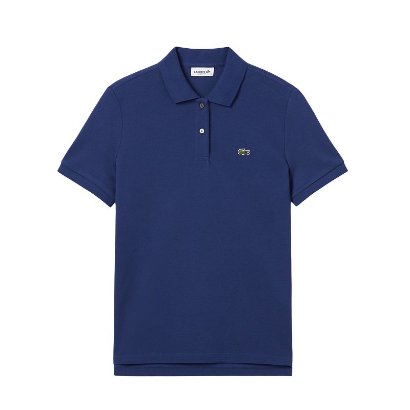 Женская футболка LACOSTE (синяя)