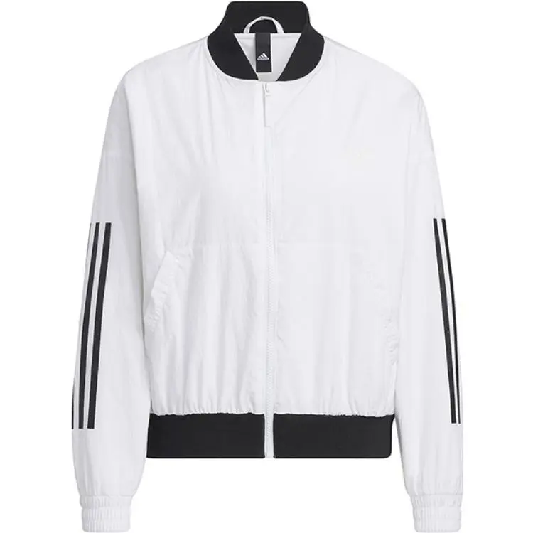Adidas Jackets Women's White Stand Collar Moderate Other
